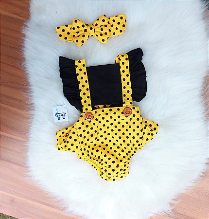 Romper Abelhinha C Tiara