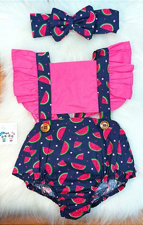 Romper Melancia C Tiara