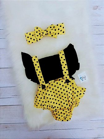 Jardineira Romper Temático Bunda Rica