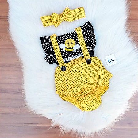 Romper Abelhinha C Tiara