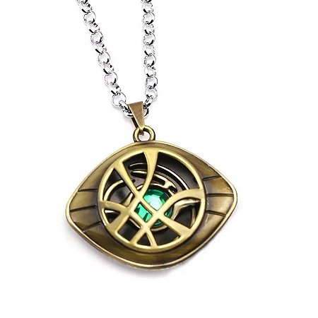 MARVEL DRSTEYEPNK03 Doutor Estranho Olho de Agamotto Colar com pingente,  ouro