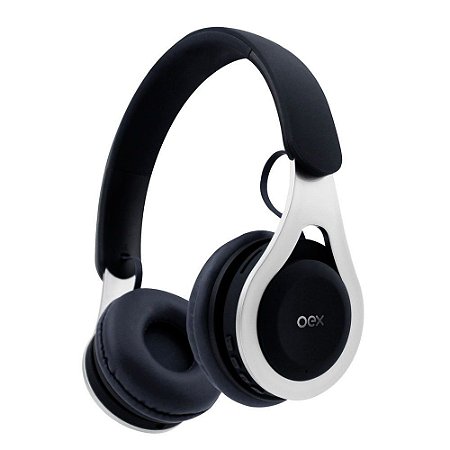 Headset Oex Drop Bluetooth HS306 Preto com Branco - Oex