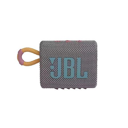 Caixa de Som Portátil Bluetooth JBL GO3 IPX7 Autonomia de 5 Horas Cinza - JBL