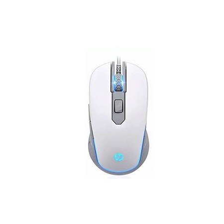 Mouse Gamer HP Usb M200 Led 2400Dpi Branco - HP