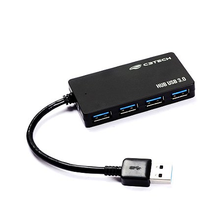 Hub USB 4 Portas 3.0 HU-310BK - C3Tech