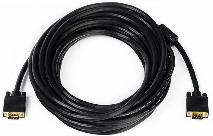 Cabo Plus Cable VGA 15M Com Filtro PC-MON15001 - Plus Cable