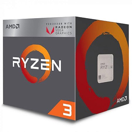 Processador AMD Ryzen 3 3200G 3.6GHZ AM4 6MB Cache 45-65W YD3200C5FHBOX - AMD