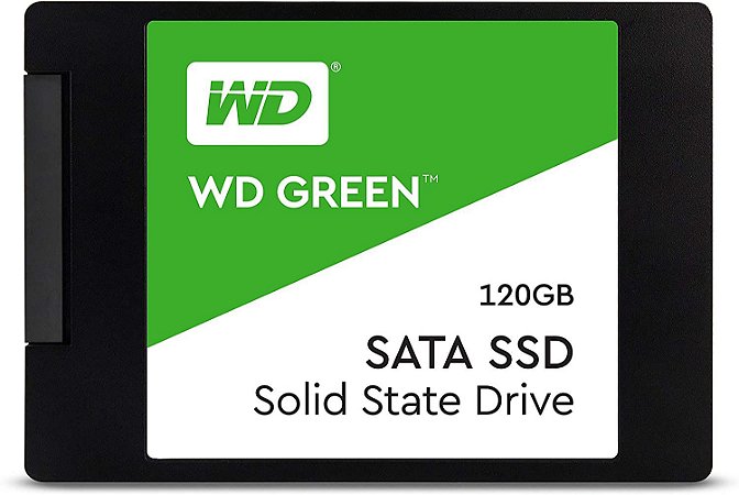 SSD WD Green 120Gb Sata 3, 2.5", 7mm, Leitura 545MB/s, Gravação 430MB/s WDS120G2G0A - Western Digital