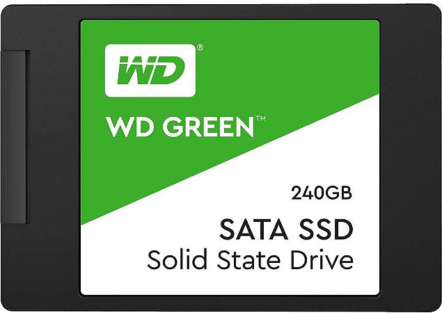 SSD WD Green 240GB, SATA, Leitura 545MB/s, Gravação 465MB/s WDS240G2G0A - Western Digital