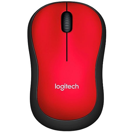 Mouse Wireless Logitech M185 Vermelho - Logitech