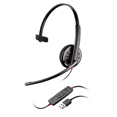 Headset Fone de Ouvido Profissional Blackwire C3210 USB-A Single - Plantronics