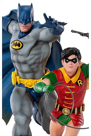 Estátua Batman & Robin Deluxe - DC Comics By Ivan Reis - Art Scale 1/10 - Iron Studios