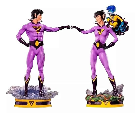 Estátua Wonder Twins - Super Gêmeos - DC Comics - Art Scale 1/10 - Iron Studios