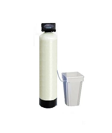 Filtro Abrandador de Água Remove Dureza Automático 2m³/h c/ Tanque Sal