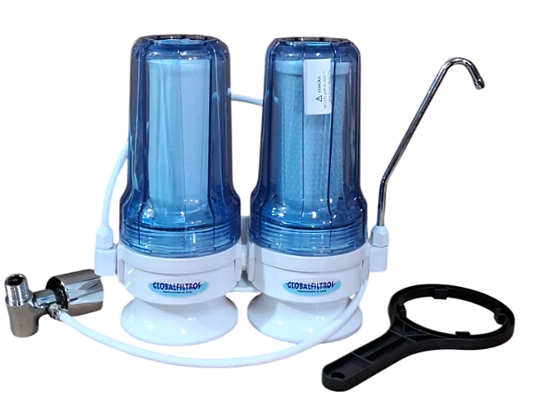 Filtro purificador agua cristal parede e balcao DUAL227TRPB