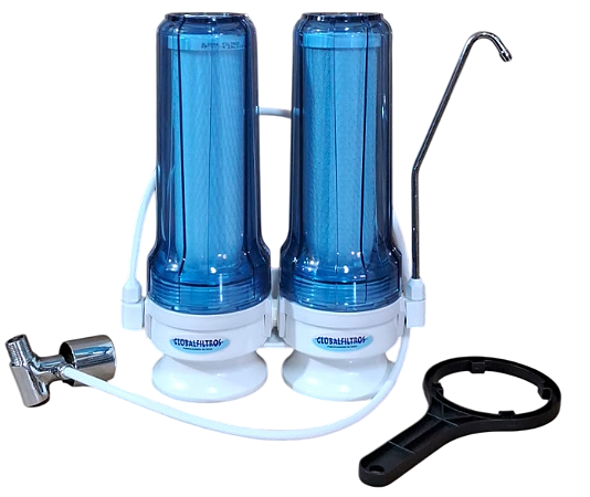 Filtro purificador agua cristal parede e balcao DUAL229TRPB