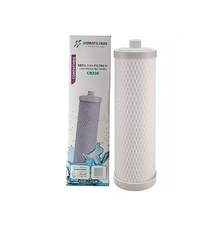 Refil Carvão Ativado Block CB230 com Rosca 1/2" para AP 230