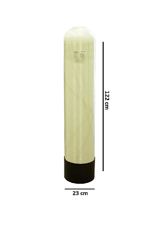 Tanque em Fibra FRP 9x48 Cor Natural com Bocal 2.1/2"