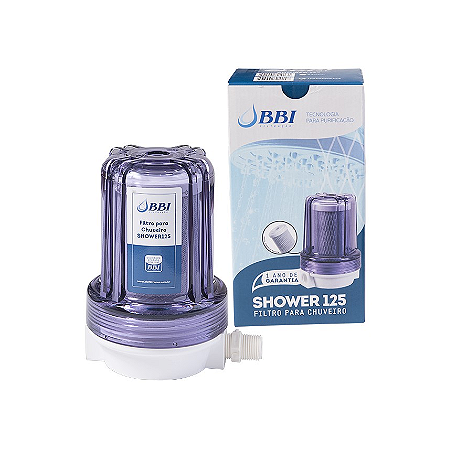 Filtro para Chuveiro e Duchas BBI Shower125 Transparente