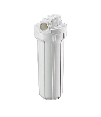 Carcaça Branca para Filtros de Água STD 2,5"X9.3/4" - Rosca 3/4"