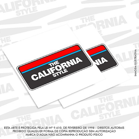 Sticker Placa Black California State