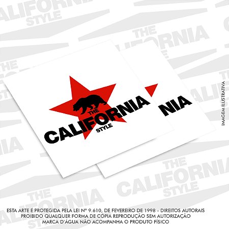 Sticker The California Bear Star