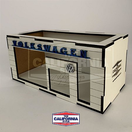 Garagem Volkswagen Caixa Expositor Diorama Miniatura