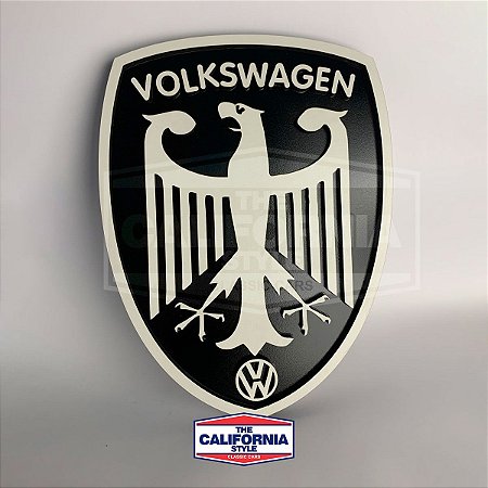 Placa MDF Luxo Emblema Volkswagen Alemão Águia