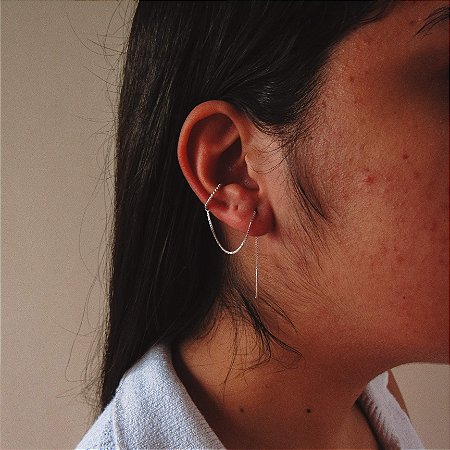 Piercing fake corrente e fio