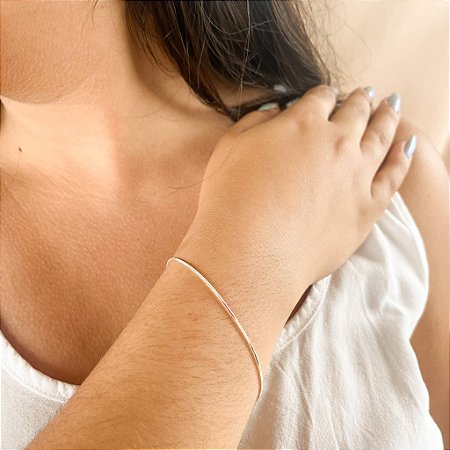 Pulseira rabo de rato quadrada