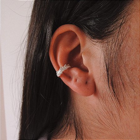 Piercing fake folhas