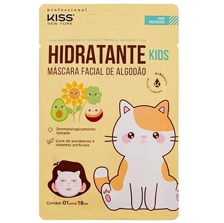 MÁSCARA FACIAL INFANTIL HIDRATANTE - KISS NEW YORK