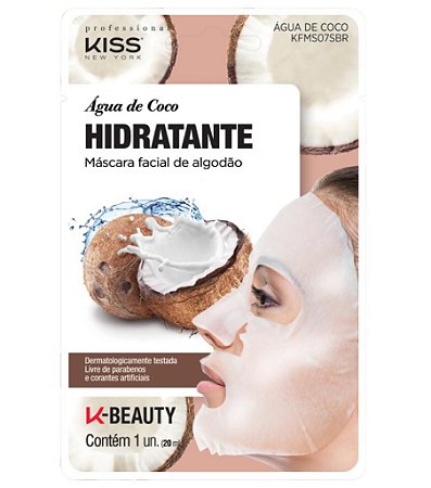 MÁSCARA FACIAL HIDRATANTE ÁGUA DE COCO - KISS NEW YORK