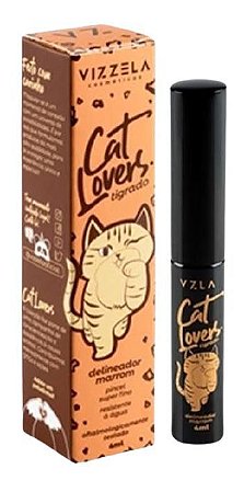DELINEADOR MARROM CAT LOVERS - VIZZELA