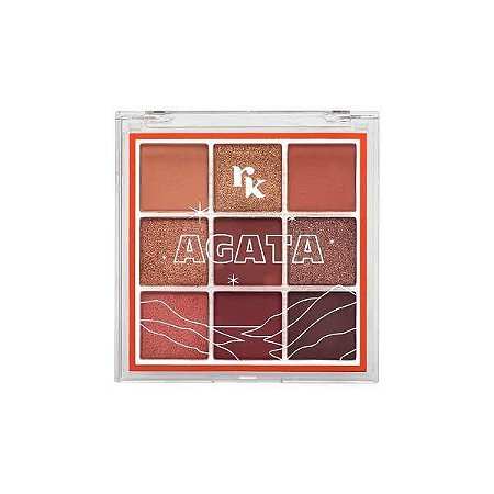 PALETA DE SOMBRAS AGATA 9 CORES - RUBY KISSES
