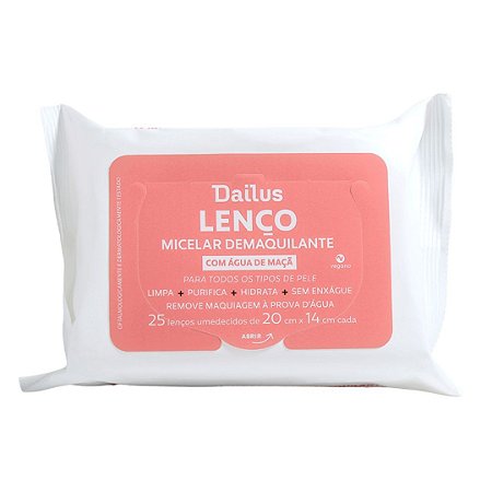 LENÇO MICELAR DEMAQUILANTE  - DAILUS
