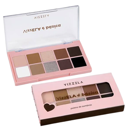 Paleta de Sombras Ela é Básica - Vizzela