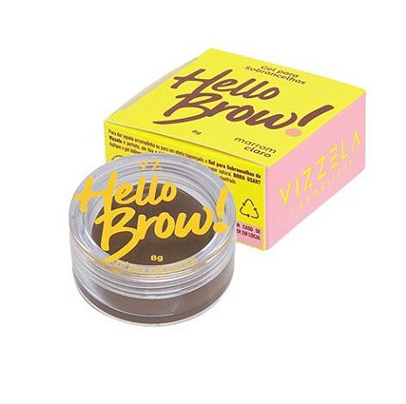 GEL PARA SOBRANCELHAS HELLO BROW! VEGANO- VIZZELA