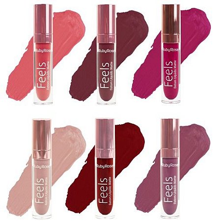 BATOM LÍQUIDO MATTE FEELS - RUBY ROSE