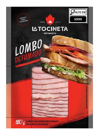 Lombinho suino defumado fatiado 180gr