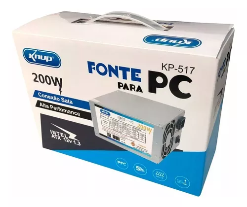 Fonte atx 200w KNUP