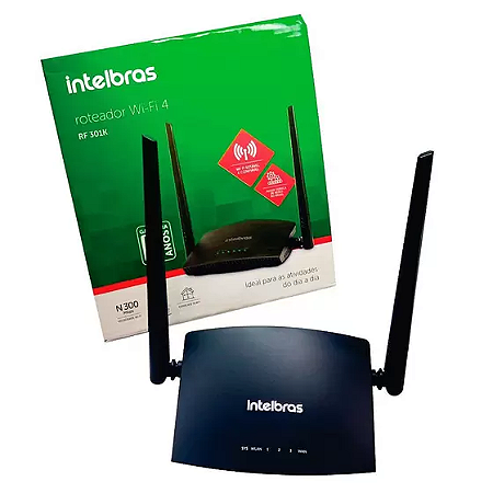 Roteador wifi4. 300MBPS INTELBRAS