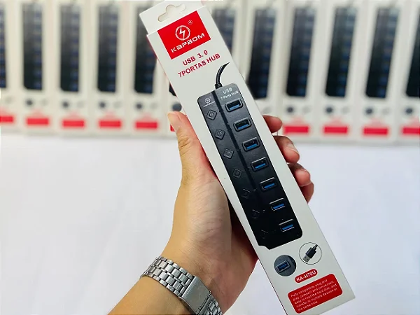 HUB USB 3,0 7 PORTAS KAPBOM