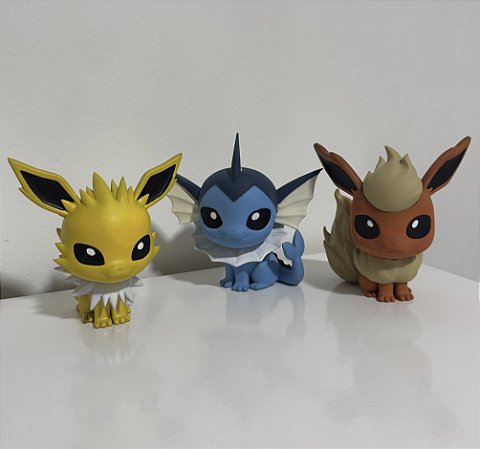 Kit 3 colecionáveis Pokemon