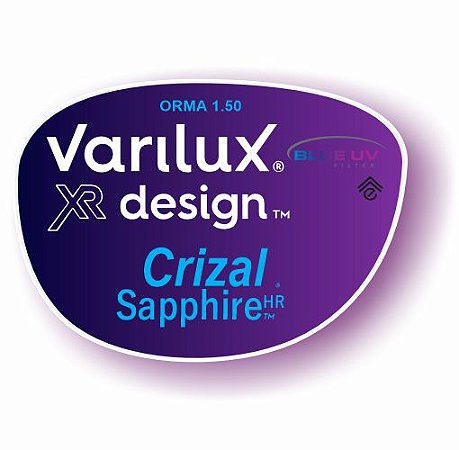 Varilux XR Design Orma Blue Uv Crizal Sapphire HR