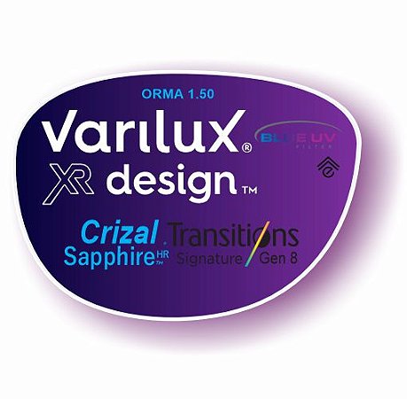 Varilux X Design Orma Transitions Blue Uv Crizal Sapphire Hr Parceiro Optica Santa Luzia Bauru