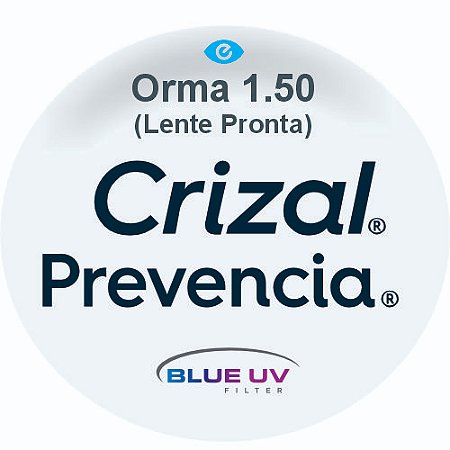 Orma Crizal Prevencia Blue UV (pronta entrega)