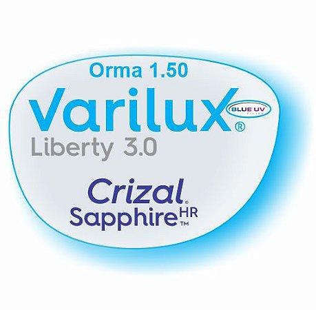 Varilux Liberty Orma Blue Uv Crizal Sapphire HR Parceiro ptica
