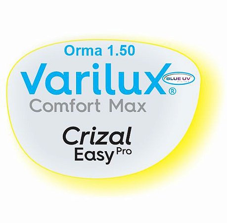 Varilux Comfort Max Orma Blue Uv Crizal Easy Pro - Parceiro Óptica Santa  Luzia - Bauru