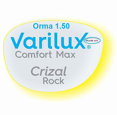 Varilux Comfort Max Orma Blue Uv Crizal Rock